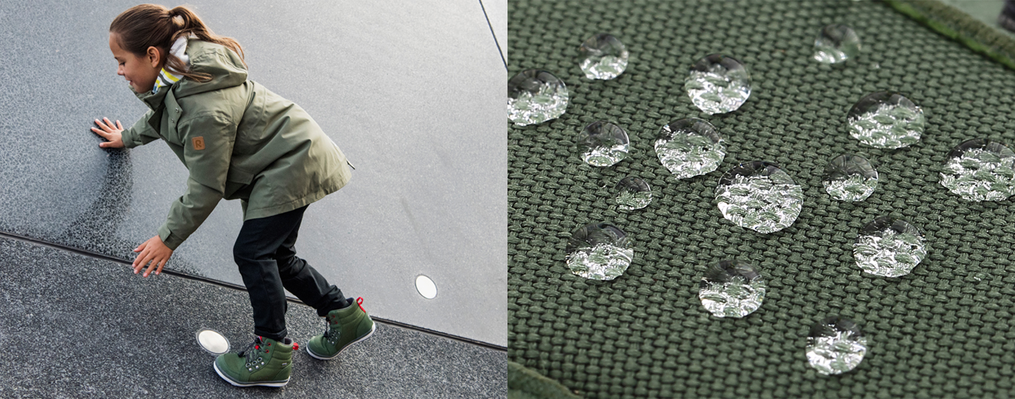 Дитяче взуття з водовідштовхуючим просоченням