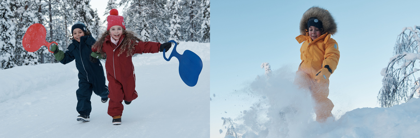 Зимові дитячі комбінезони