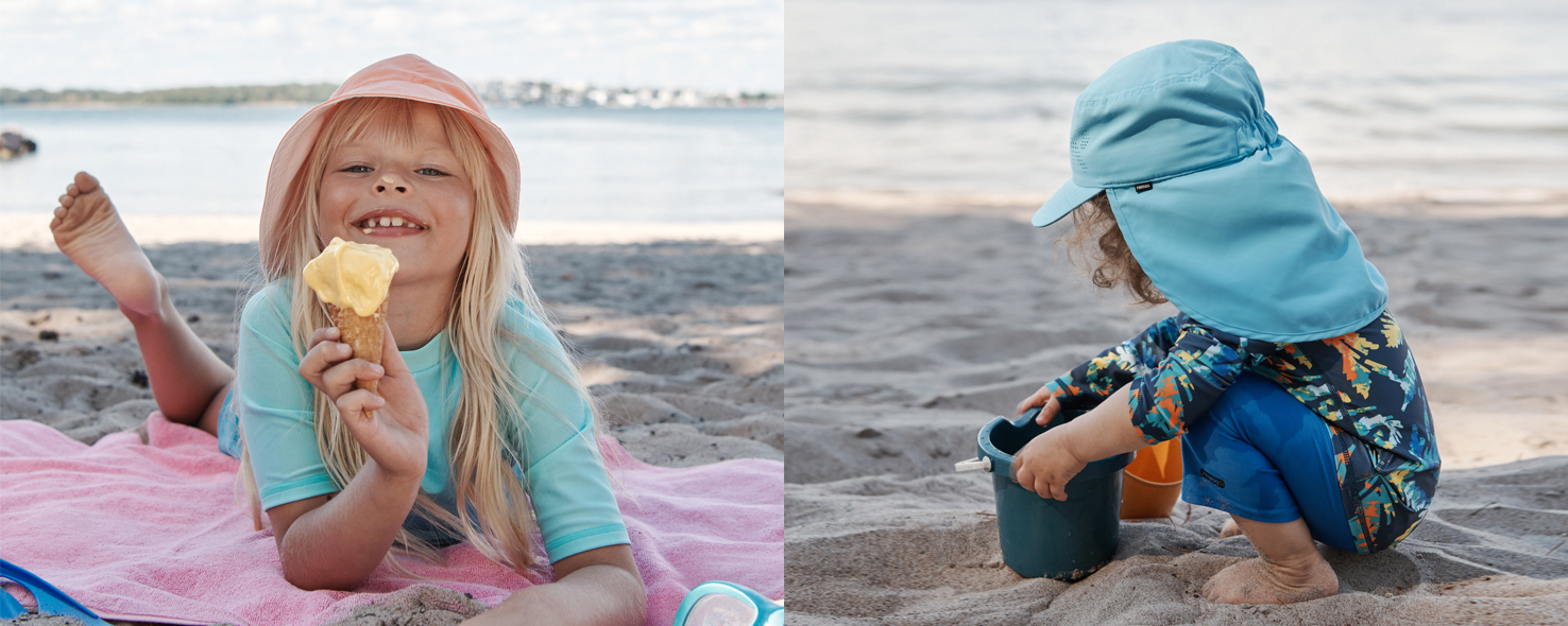 Дитячі літні головні убори з захистом від ультрафіолету