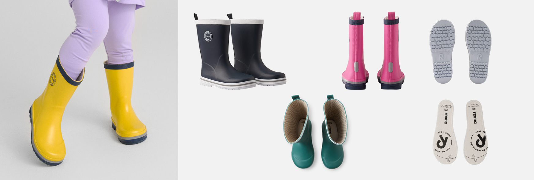 Детские резиновые сапоги