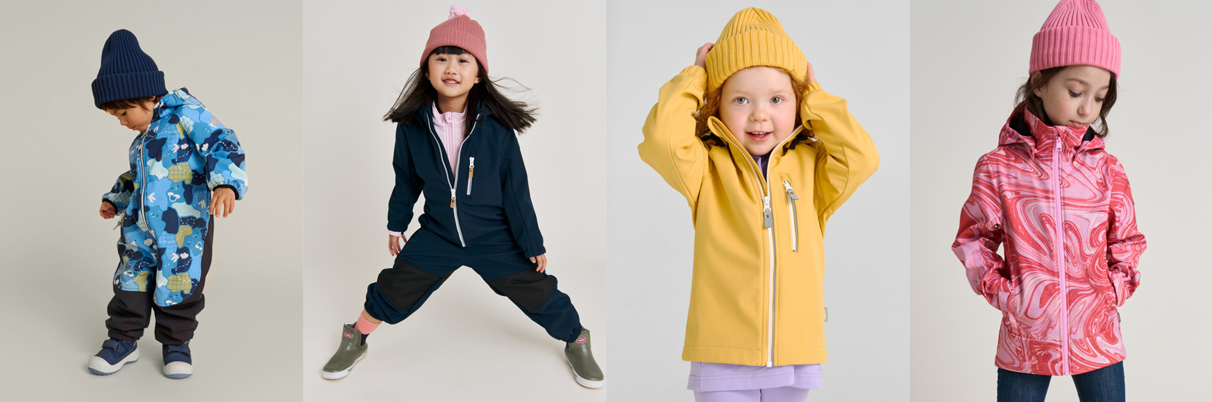 Детские куртки и комбинезоны из софтшелл