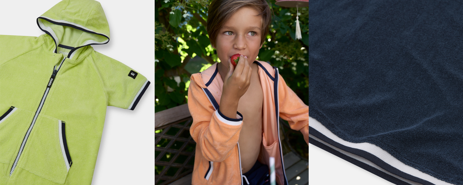 Детская пляжная махровая одежда