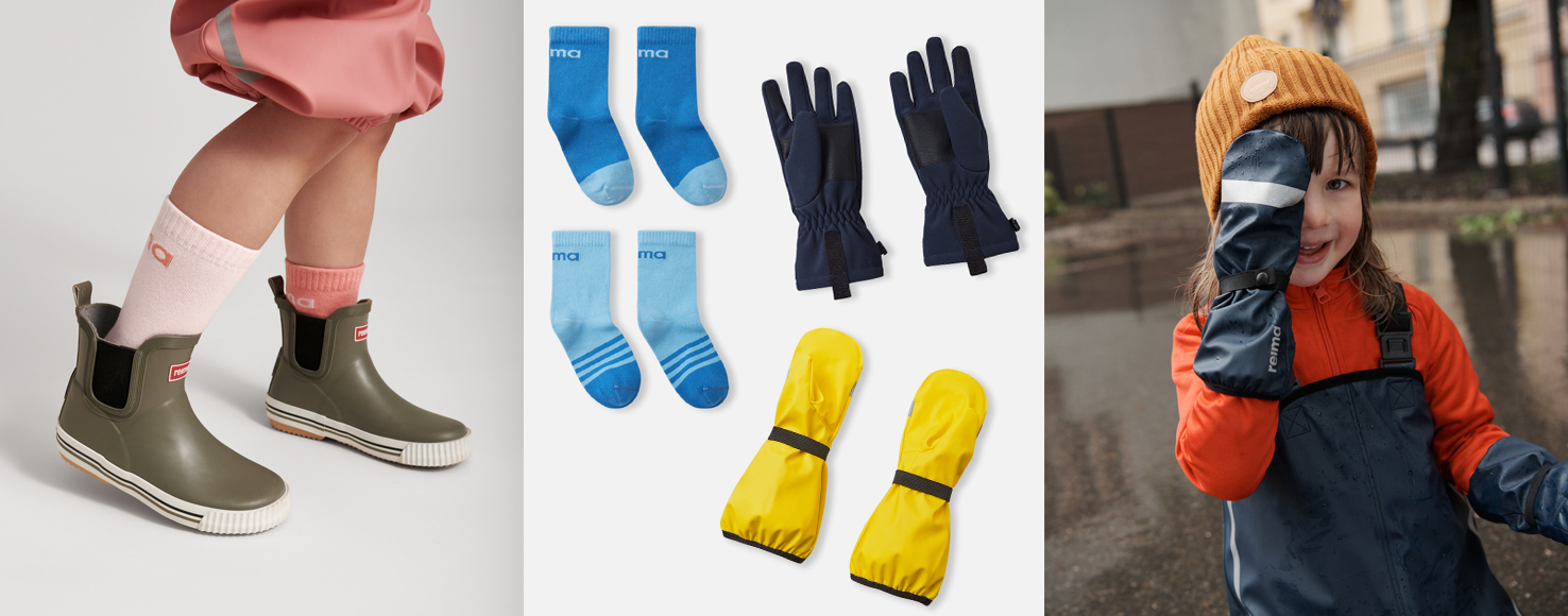 Дитячі аксесуари жовтого та блакитного кольору