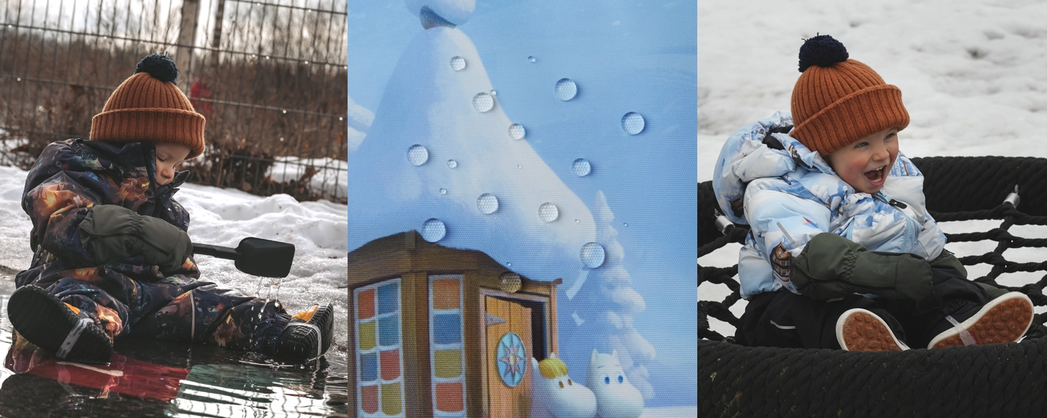 Дитячий зимовий одяг з мумі-тролями